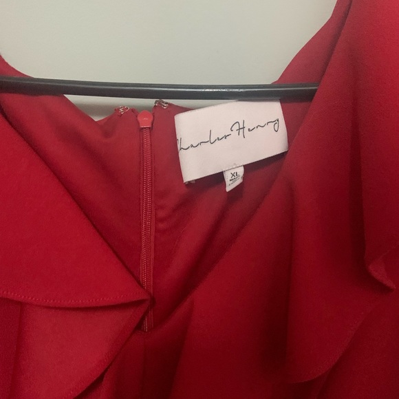 XL cap sleeve red dress - Picture 2 of 2